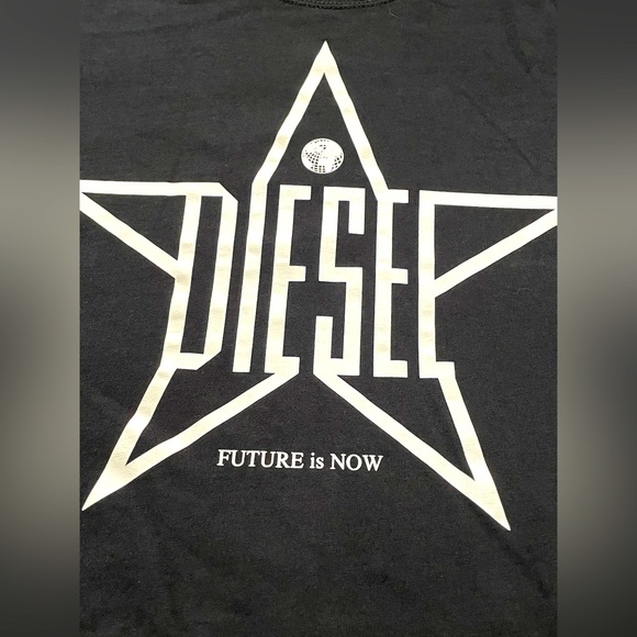 DIESEL “FUTURE IS NOW” T-SHIRT SIZE LARGE (SLIM FIT) NEW & UNWORN PERFECT & MINT - Picture 1 of 10